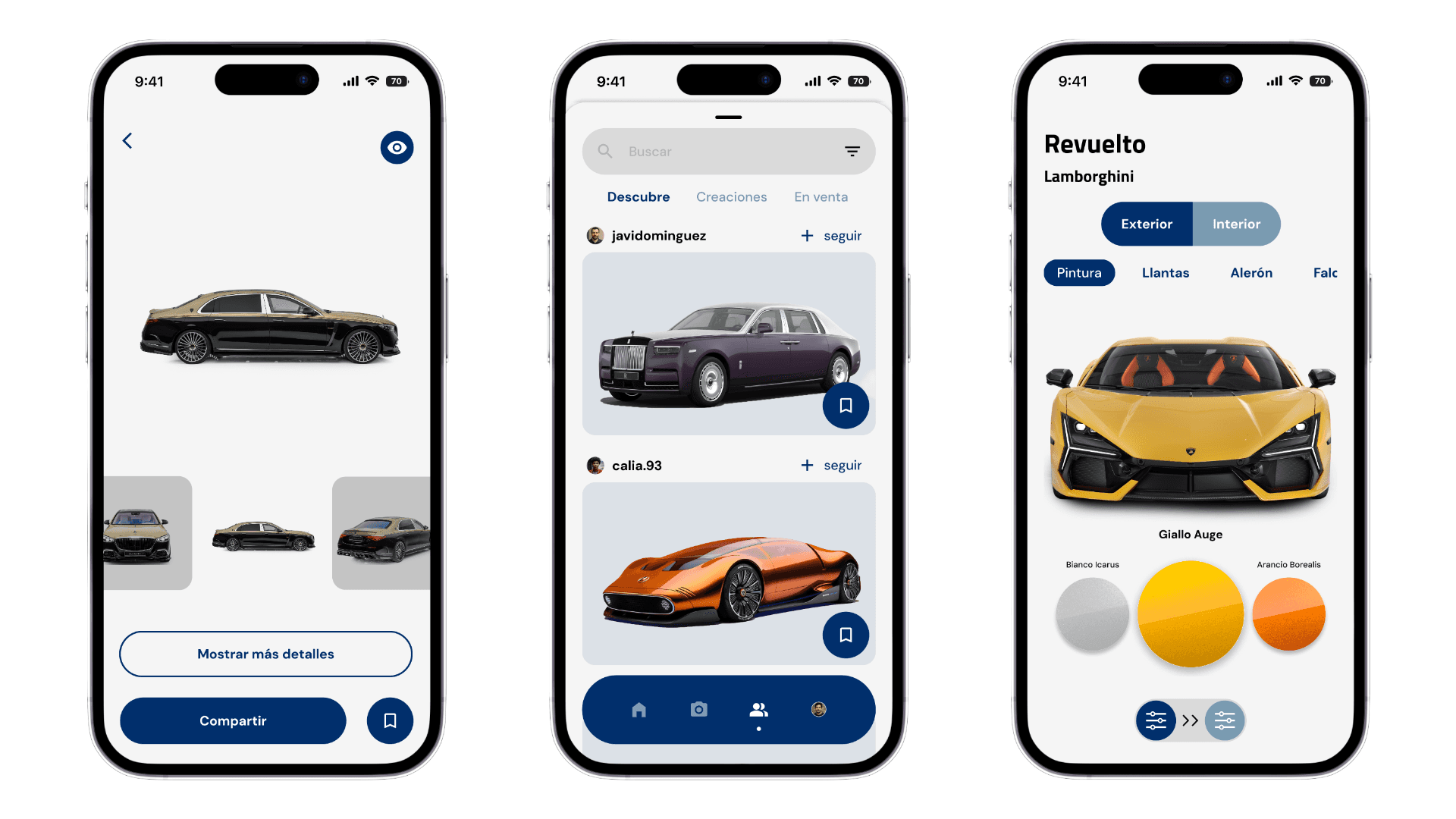 TuneLab high-fidelity screens 2