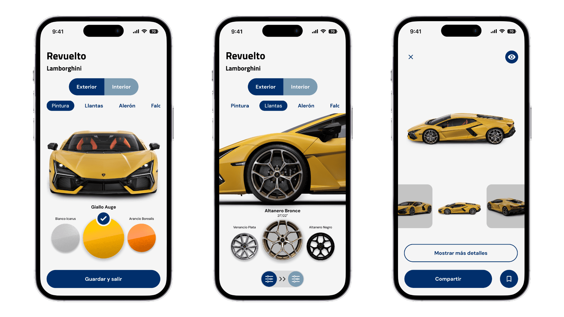 TuneLab high-fidelity screens 3